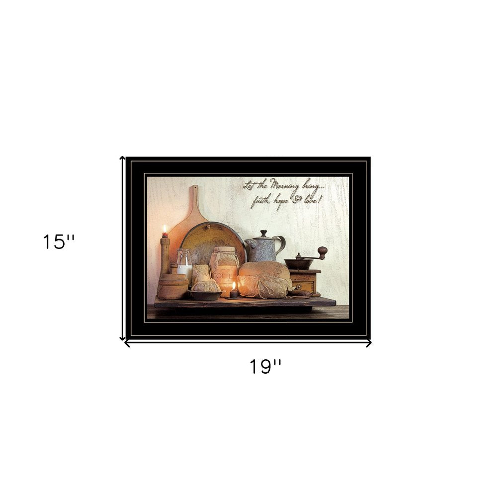 Faith Hope and Love 2 Black Framed Print Kitchen Wall Art HomeRoots