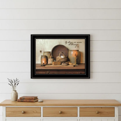 By Grace 3 Black Framed Print Kitchen Wall Art HomeRoots