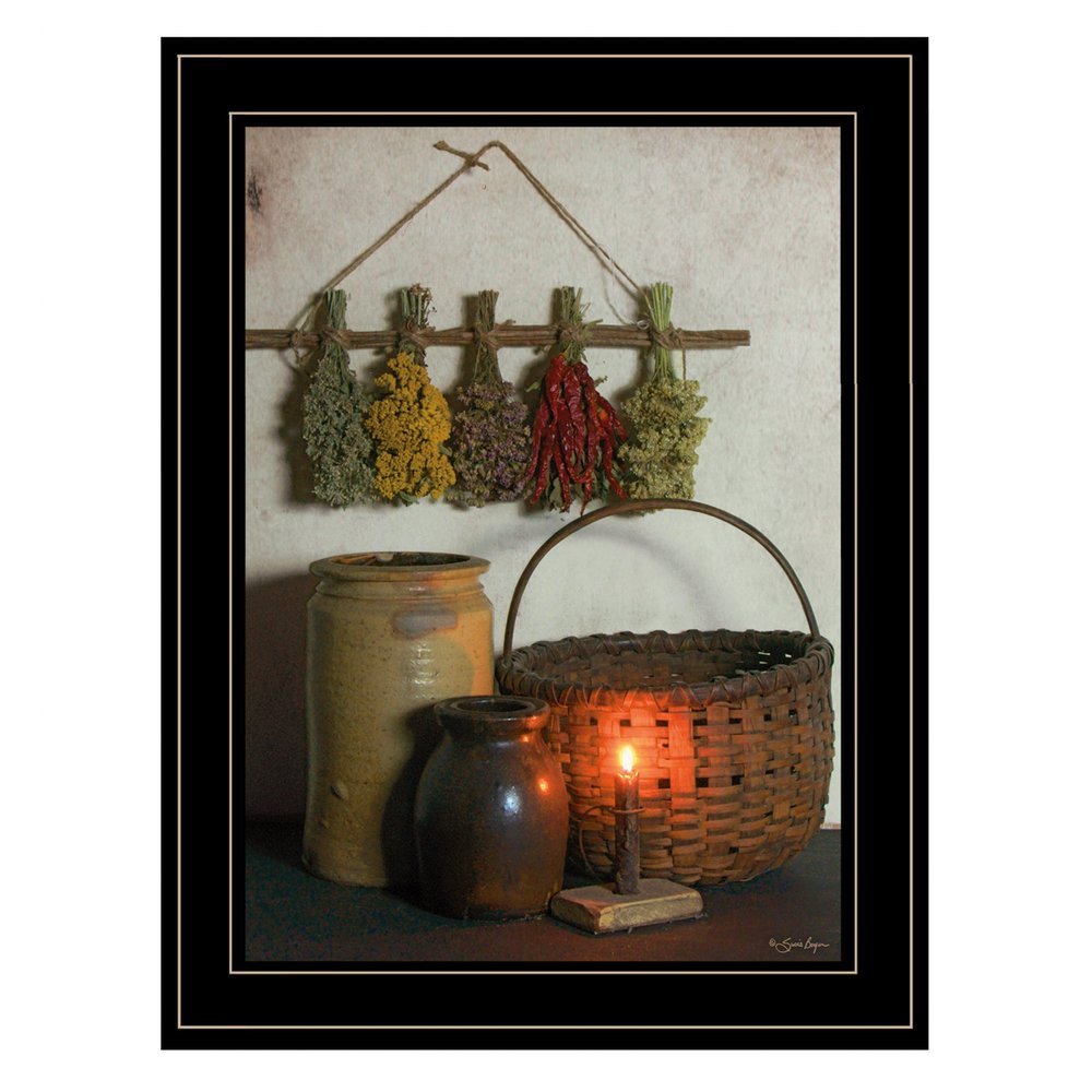 Dried Flower 1 Black Framed Print Wall Art HomeRoots
