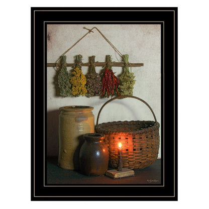 Dried Flower 1 Black Framed Print Wall Art HomeRoots