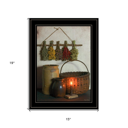 Dried Flower 1 Black Framed Print Wall Art HomeRoots