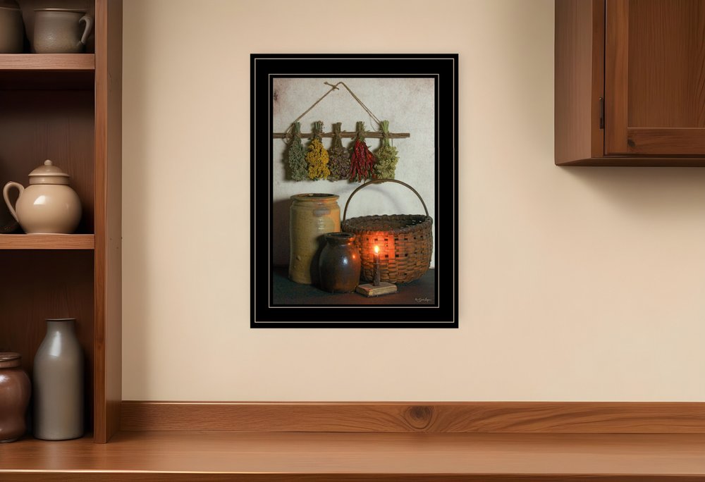 Dried Flower 1 Black Framed Print Wall Art HomeRoots