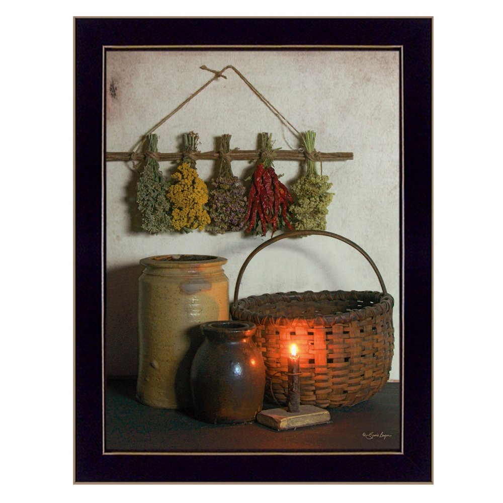 Dried Flower 2 Black Framed Print Wall Art HomeRoots