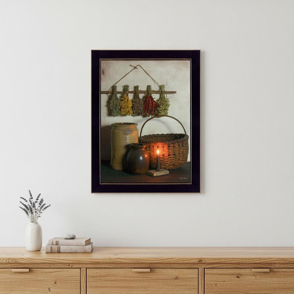 Dried Flower 2 Black Framed Print Wall Art HomeRoots