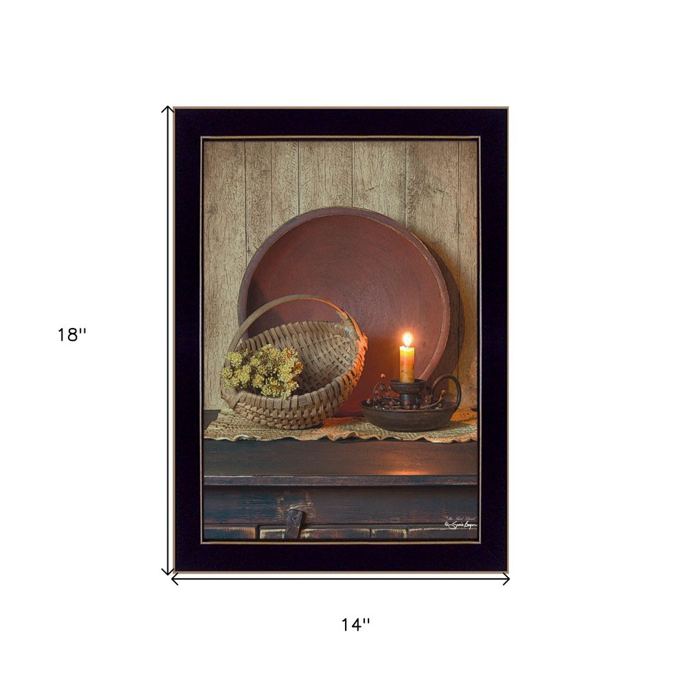 The Red Bowl 2 Black Framed Print Wall Art HomeRoots