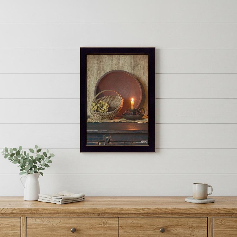 The Red Bowl 2 Black Framed Print Wall Art HomeRoots
