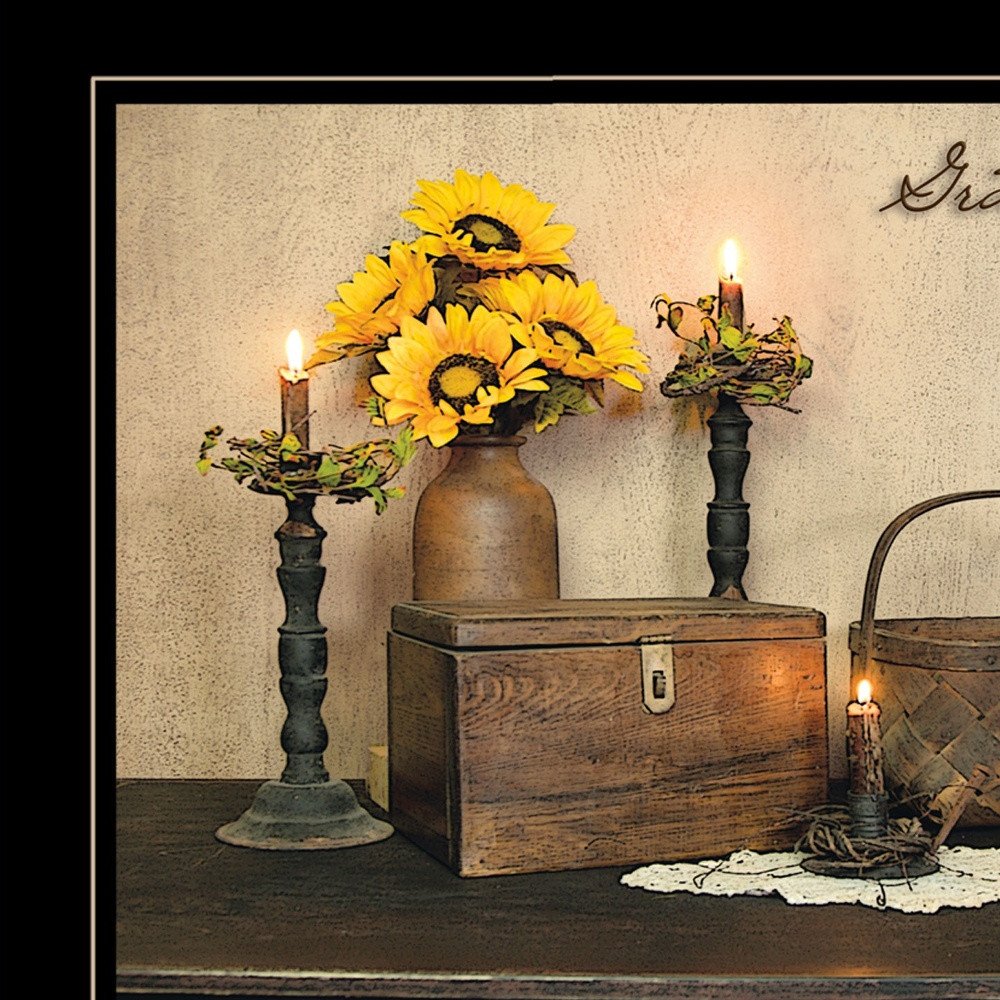 Grateful Thankful Blessing 2 Black Framed Print Wall Art HomeRoots