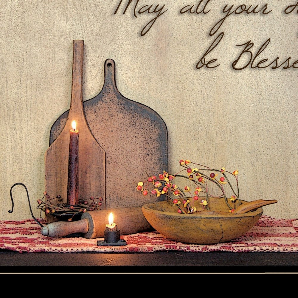 May All Your Days be Blessed Collection Black Framed Print Wall Art HomeRoots