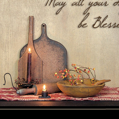 May All Your Days be Blessed Collection Black Framed Print Wall Art HomeRoots