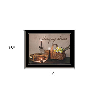 Amazing Grace Black Framed Print Kitchen Wall Art HomeRoots