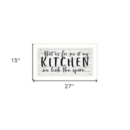 We lick the Spoon 1 White Framed Print Kitchen Wall Art HomeRoots