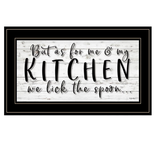 We lick the Spoon 2 Black Framed Print Kitchen Wall Art HomeRoots