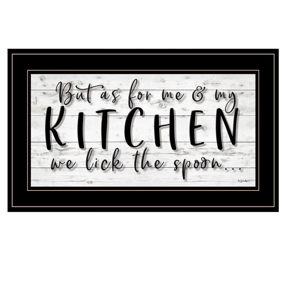 We lick the Spoon 2 Black Framed Print Kitchen Wall Art HomeRoots