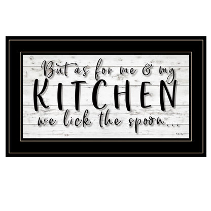 We lick the Spoon 2 Black Framed Print Kitchen Wall Art HomeRoots
