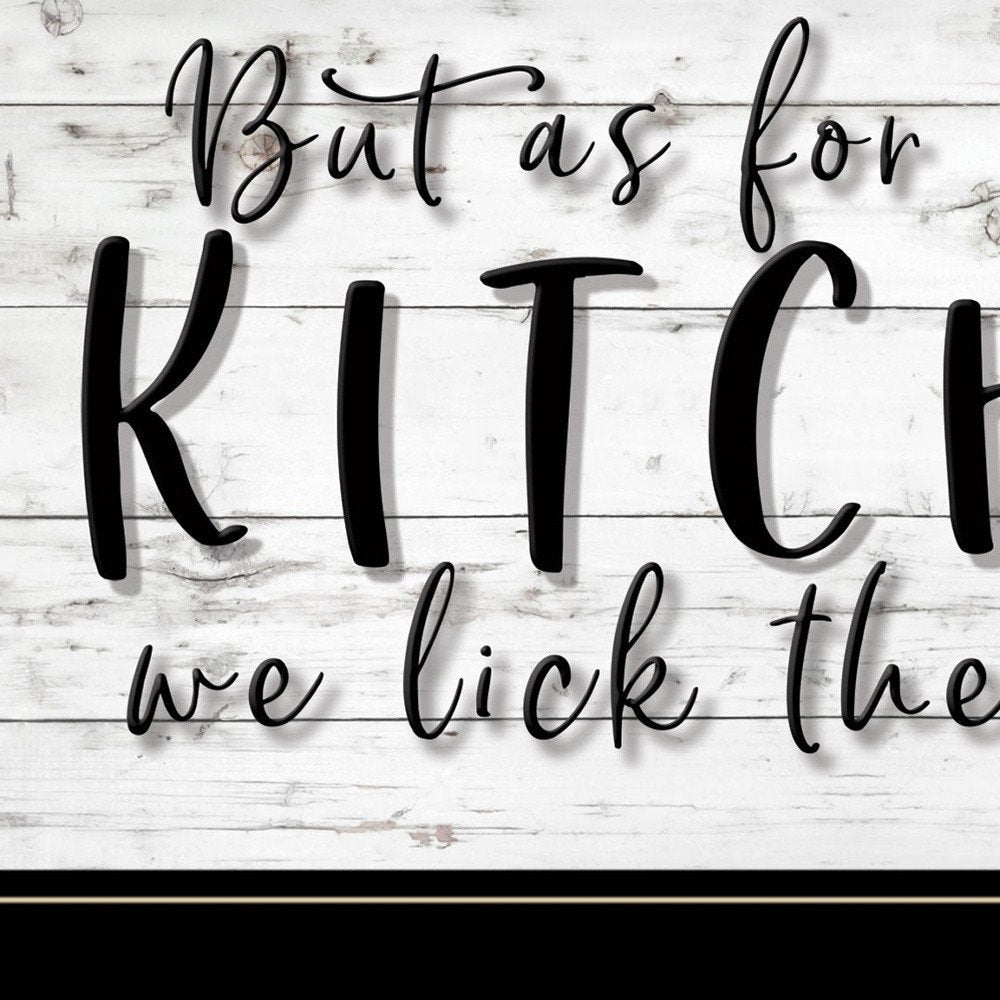 We lick the Spoon 2 Black Framed Print Kitchen Wall Art HomeRoots