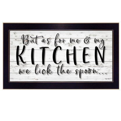 We lick the Spoon 3 Black Framed Print Kitchen Wall Art HomeRoots