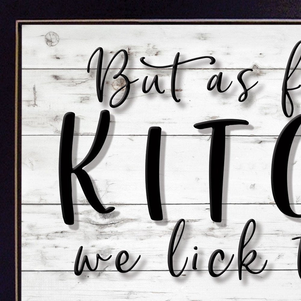 We lick the Spoon 3 Black Framed Print Kitchen Wall Art HomeRoots