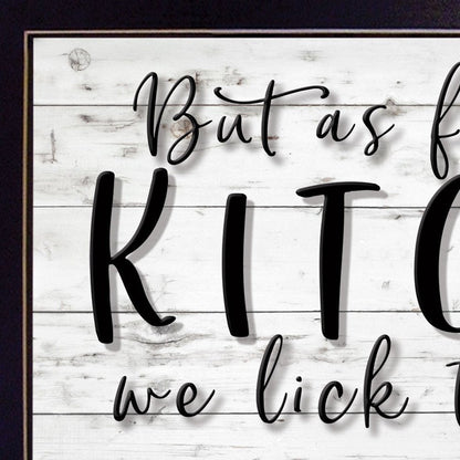 We lick the Spoon 3 Black Framed Print Kitchen Wall Art HomeRoots