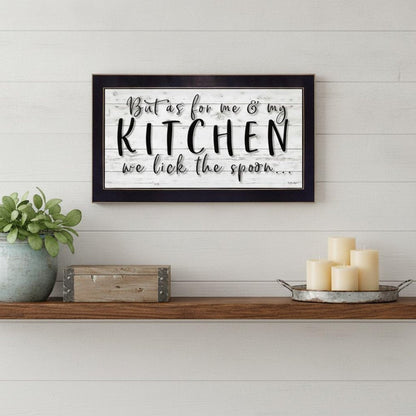 We lick the Spoon 3 Black Framed Print Kitchen Wall Art HomeRoots
