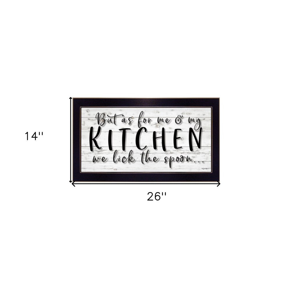 We lick the Spoon 3 Black Framed Print Kitchen Wall Art HomeRoots