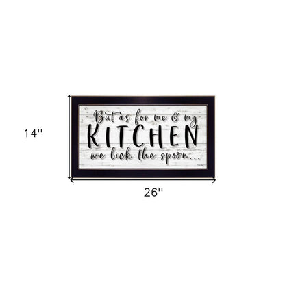 We lick the Spoon 3 Black Framed Print Kitchen Wall Art HomeRoots