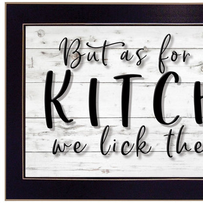 We lick the Spoon 3 Black Framed Print Kitchen Wall Art HomeRoots