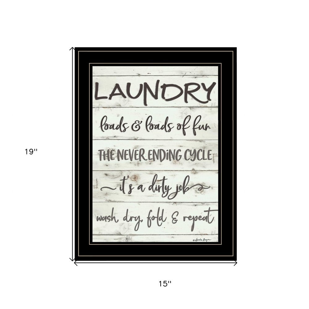 Laundry 2 Black Framed Print Bathroom Wall Art HomeRoots