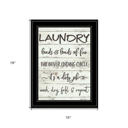 Laundry 2 Black Framed Print Bathroom Wall Art HomeRoots
