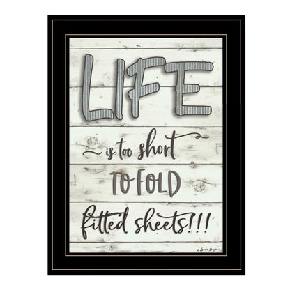 Life is too Short 2 Black Framed Print Wall Art HomeRoots