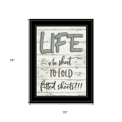 Life is too Short 2 Black Framed Print Wall Art HomeRoots