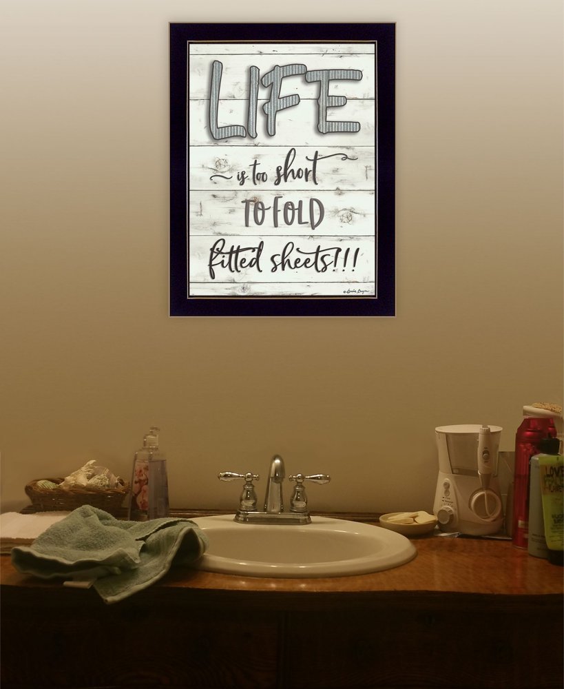 Life is too Short 3 Black Framed Print Wall Art HomeRoots