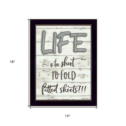 Life is too Short 3 Black Framed Print Wall Art HomeRoots