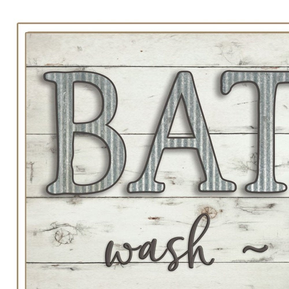 Bath Rules 1 White Framed Print Bathroom Wall Art HomeRoots