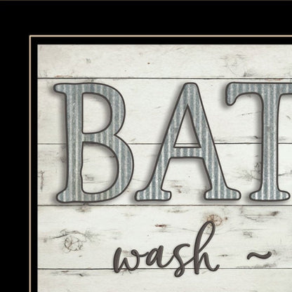 Bath Rules 2 Black Framed Print Bathroom Wall Art HomeRoots