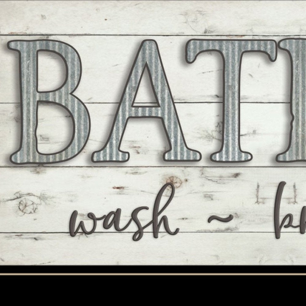 Bath Rules 2 Black Framed Print Bathroom Wall Art HomeRoots