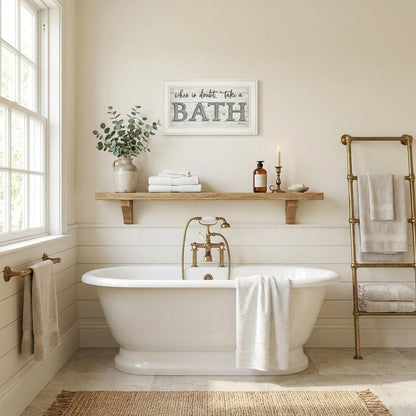 When in Doubt Take a Bath 2 White Framed Print Bathroom Wall Art HomeRoots