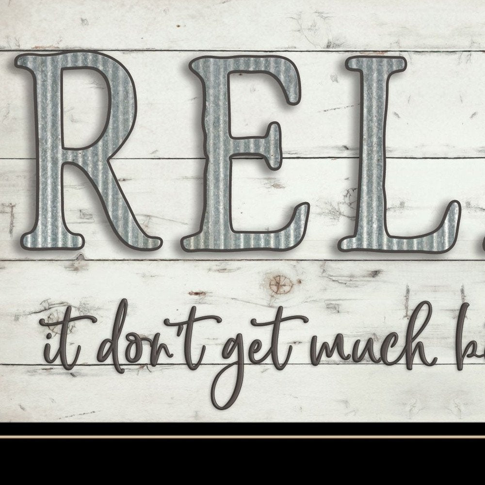 Relax 4 Black Framed Print Bathroom Wall Art HomeRoots