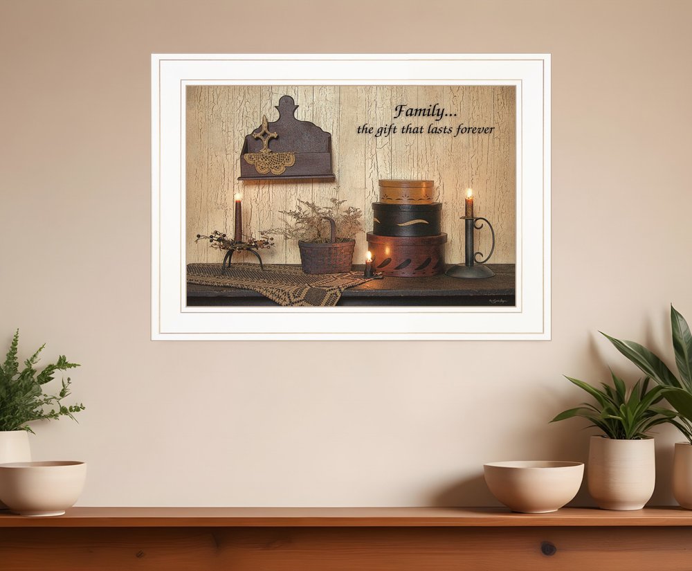 Forever Family White Framed Print Wall Art HomeRoots