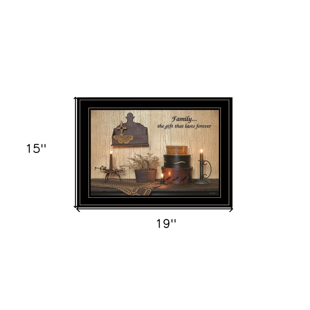 Forever Family 5 Black Framed Print Wall Art HomeRoots