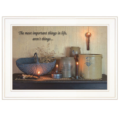 The Most Important Things White Framed Print Wall Art HomeRoots