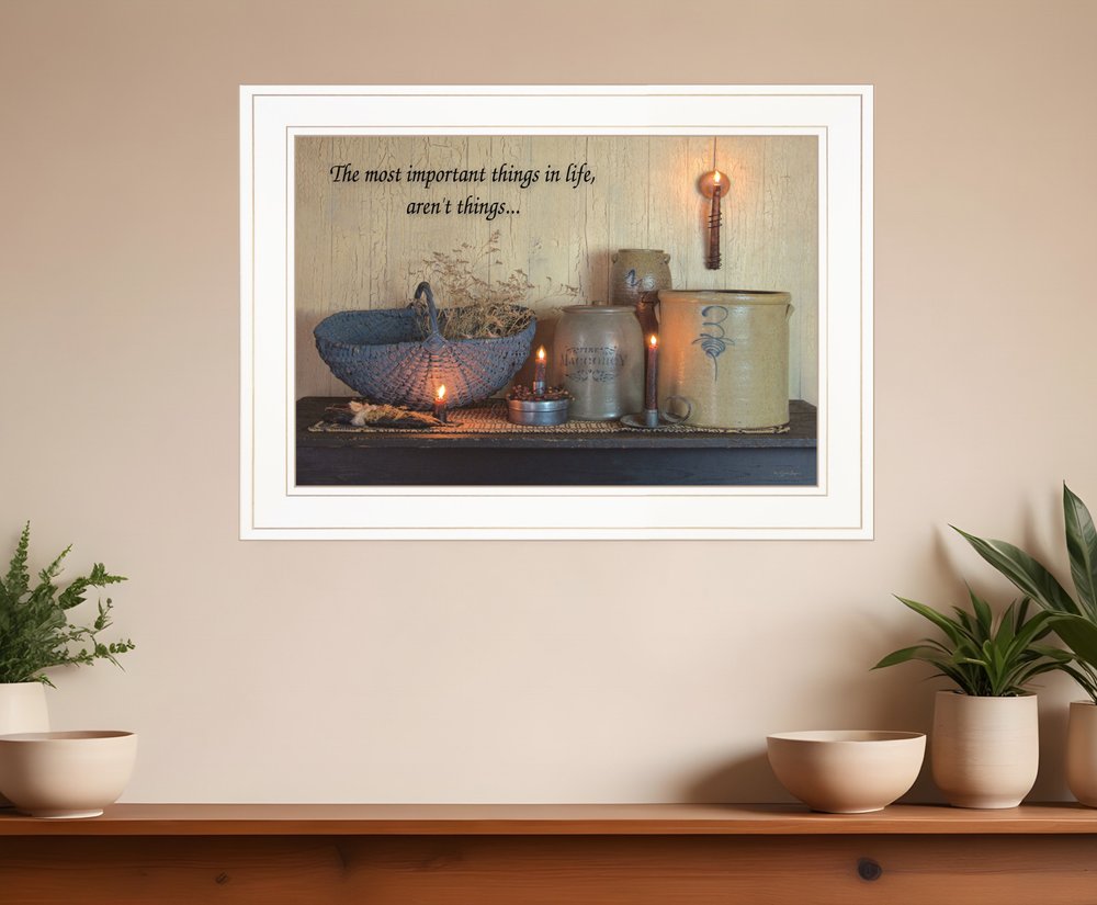 The Most Important Things White Framed Print Wall Art HomeRoots