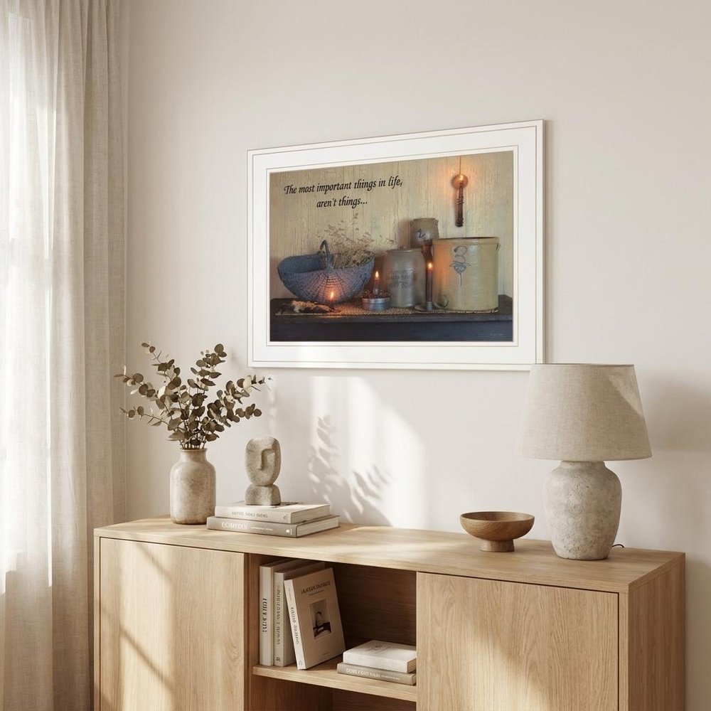 The Most Important Things White Framed Print Wall Art HomeRoots