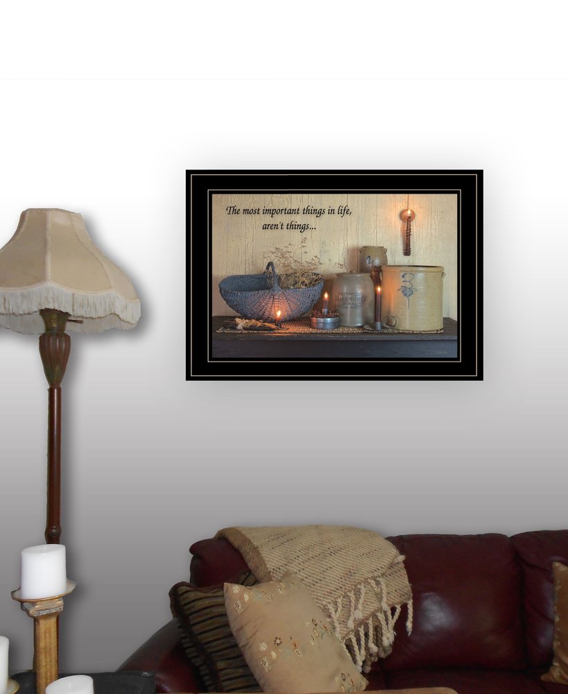 The Most Important Things Black Framed Print Wall Art HomeRoots