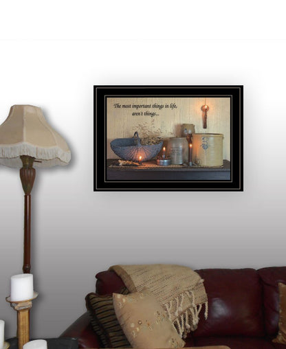 The Most Important Things Black Framed Print Wall Art HomeRoots
