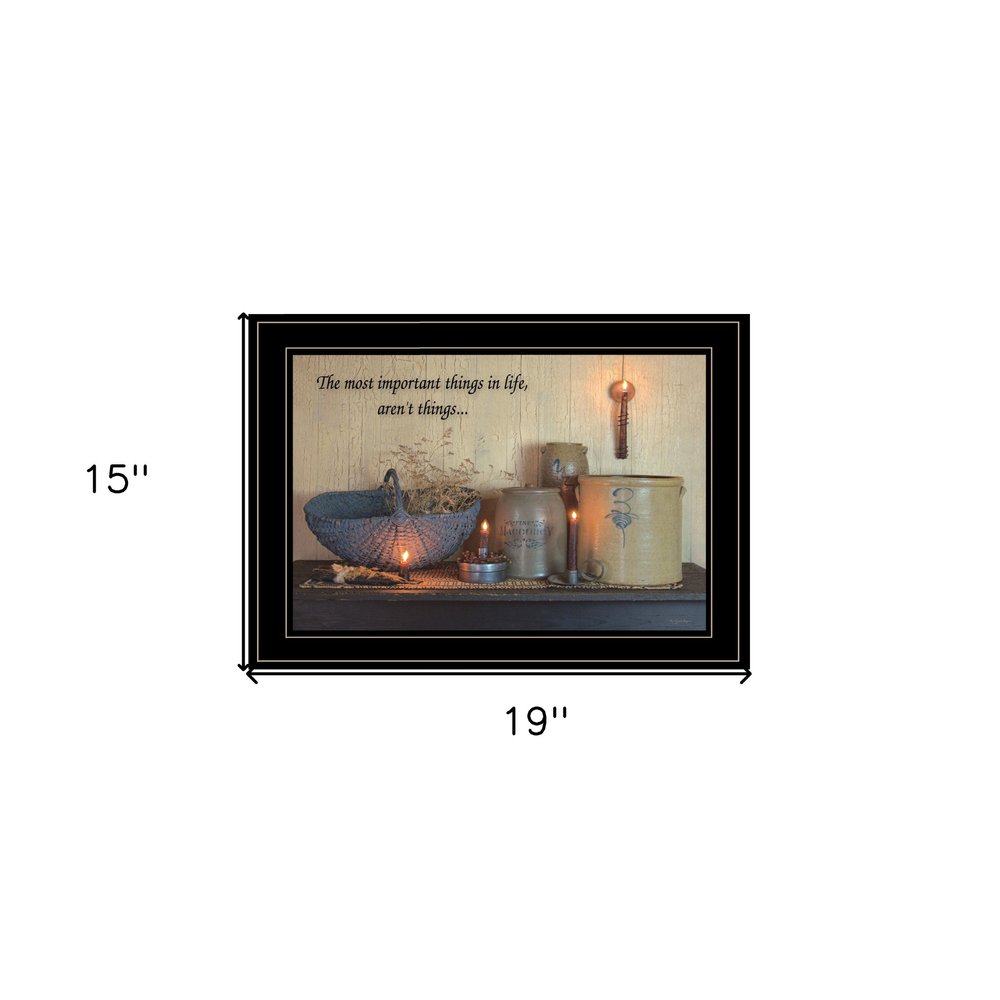 The Most Important Things Black Framed Print Wall Art HomeRoots