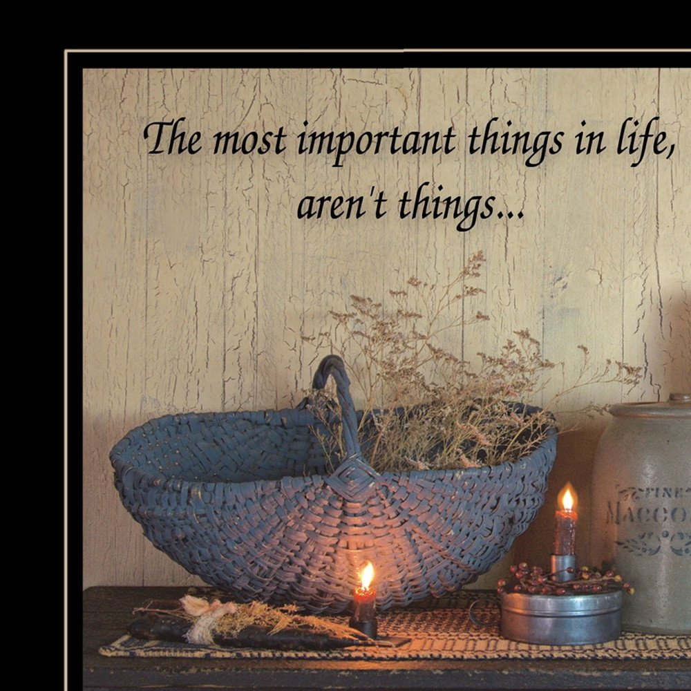 The Most Important Things Black Framed Print Wall Art HomeRoots