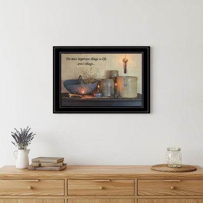 The Most Important Things Black Framed Print Wall Art HomeRoots