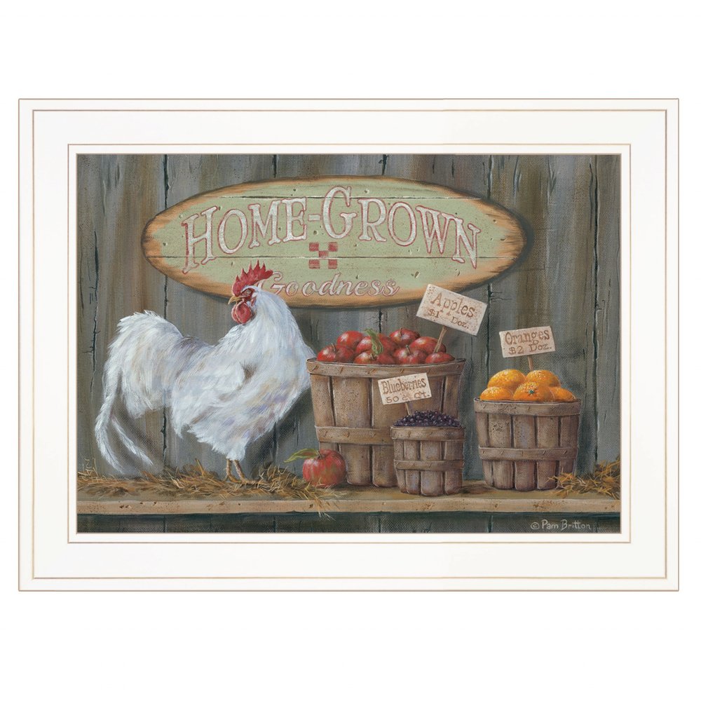 Home Grown 2 White Framed Print Wall Art HomeRoots