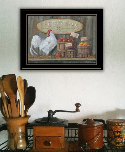 Home Grown 3 Black Framed Print Wall Art HomeRoots