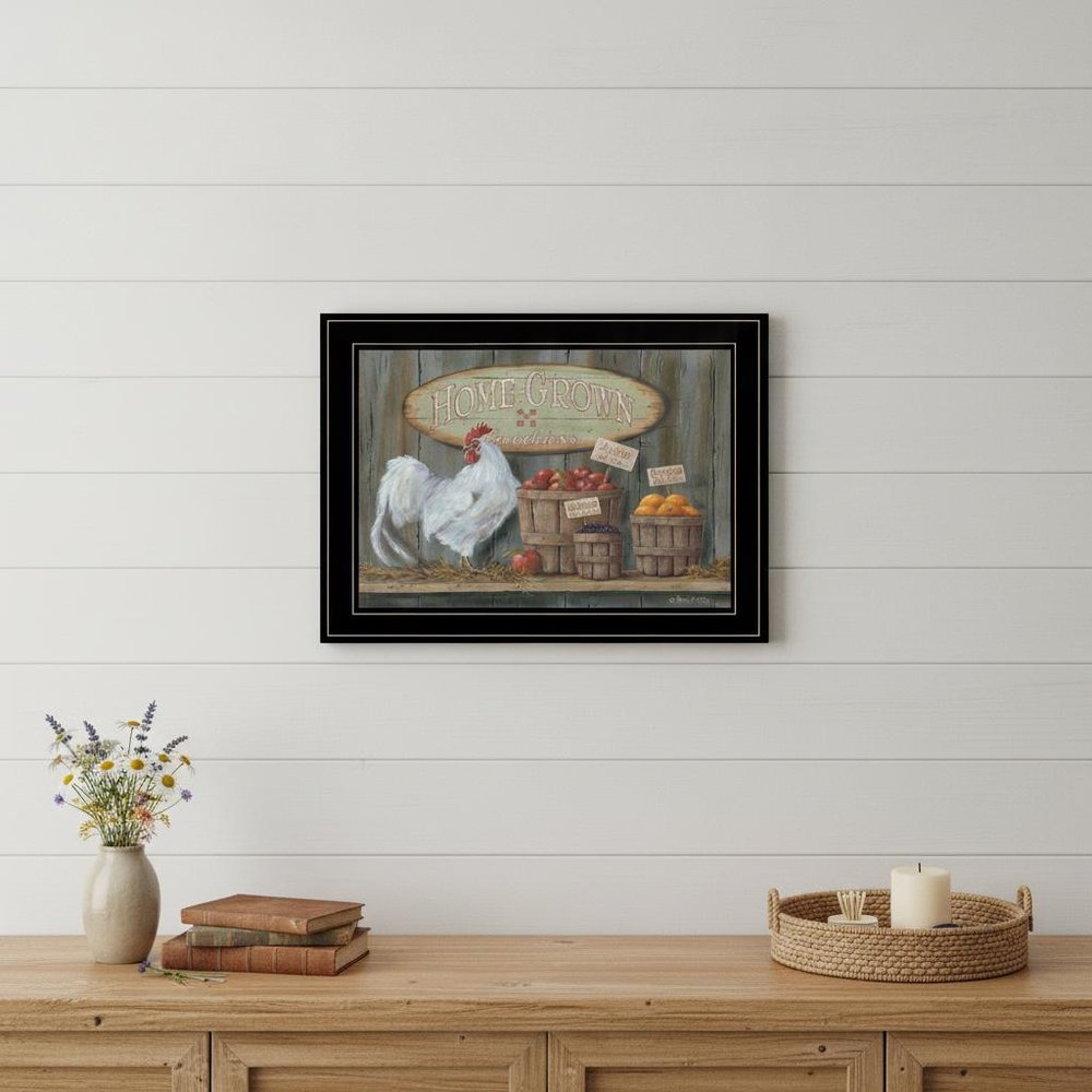 Home Grown 3 Black Framed Print Wall Art HomeRoots